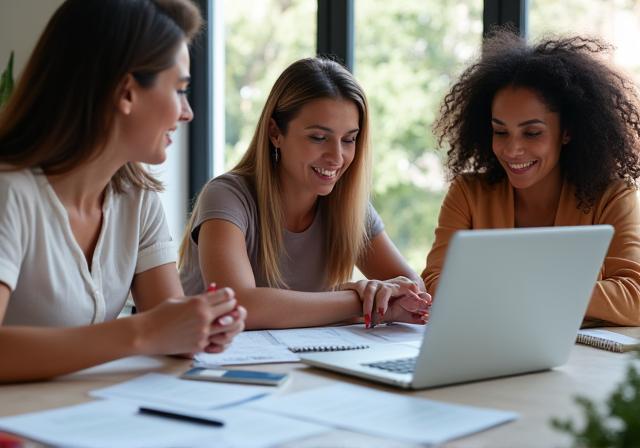 Women's financial independence planning session